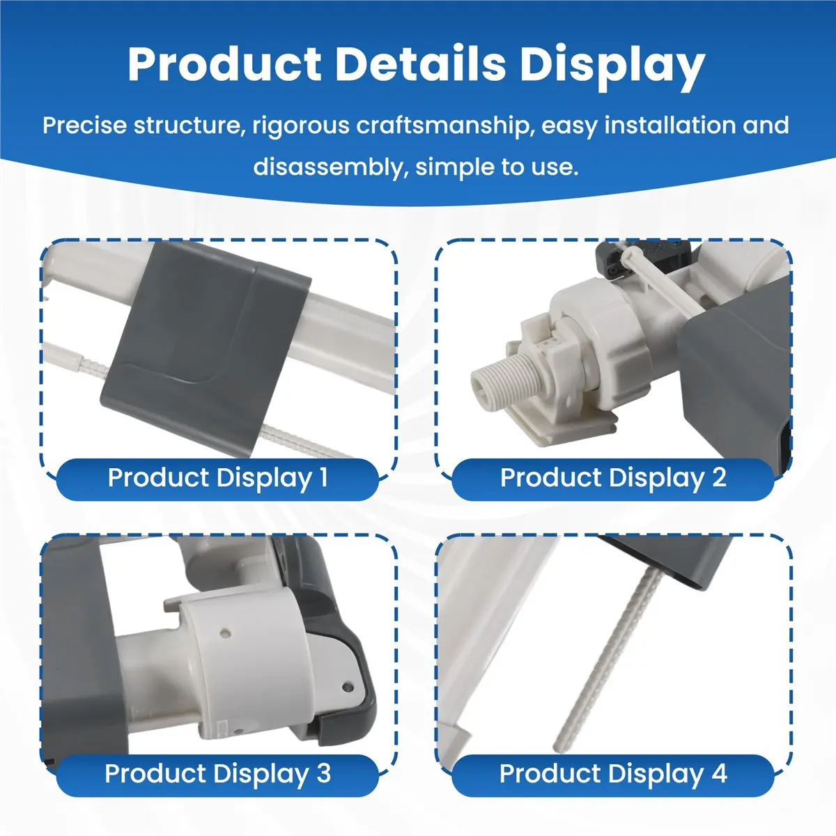 [N88R] Bathroom In-Wall Water Tank Inlet Valve Hang Wall Hanging Toilet Water Valve Water Inlet Accessories G3/8inch