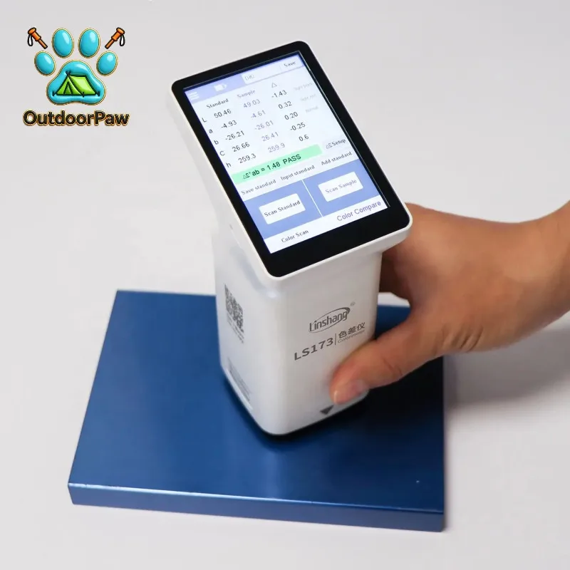 LS173 Portable Multifunctional Colorimeter With Touch Screens Color Analyzer Lab Values Indication