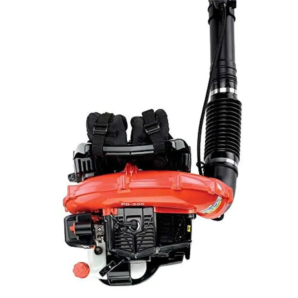 Gas Powered Backpack Blower 58.2cc 510cfm 215mph Air Speed Portable Noise Level 70dB