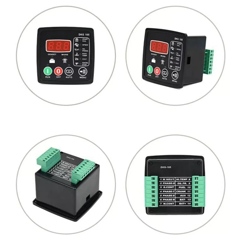 1 PCS Generator Engine Controller Auto Start Stop Engine Controller Module Panel For Gasoline Engine Generator DKG105