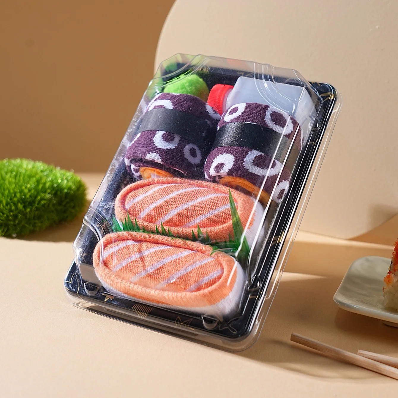 2 Pasang Kaus Kaki Setengah Betis untuk Pria dan Wanita, Kaus Kaki Kotak Hadiah Sushi Salmon Berwarna-warni yang Unik dan Menyenangkan, Gaya Trendi Mode Eropa dan Amerika, Nyaman dan Bernapas, Hadiah Unik untuk Pesta Kasual, Hari Valentine, Natal, Sinterklas, Gaya Musim Gugur dan Musim Dingin, Kaus Kaki Lucu dan Menyenangkan untuk Semua Musim