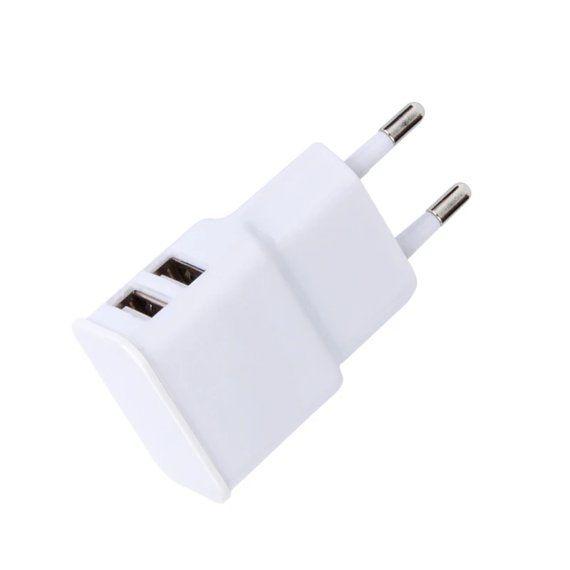 1A Dual USB Mobile Phone Charger Dual Port Android Travel Charger EU Charger Plug Standard Charging Head Universal Phone Charger