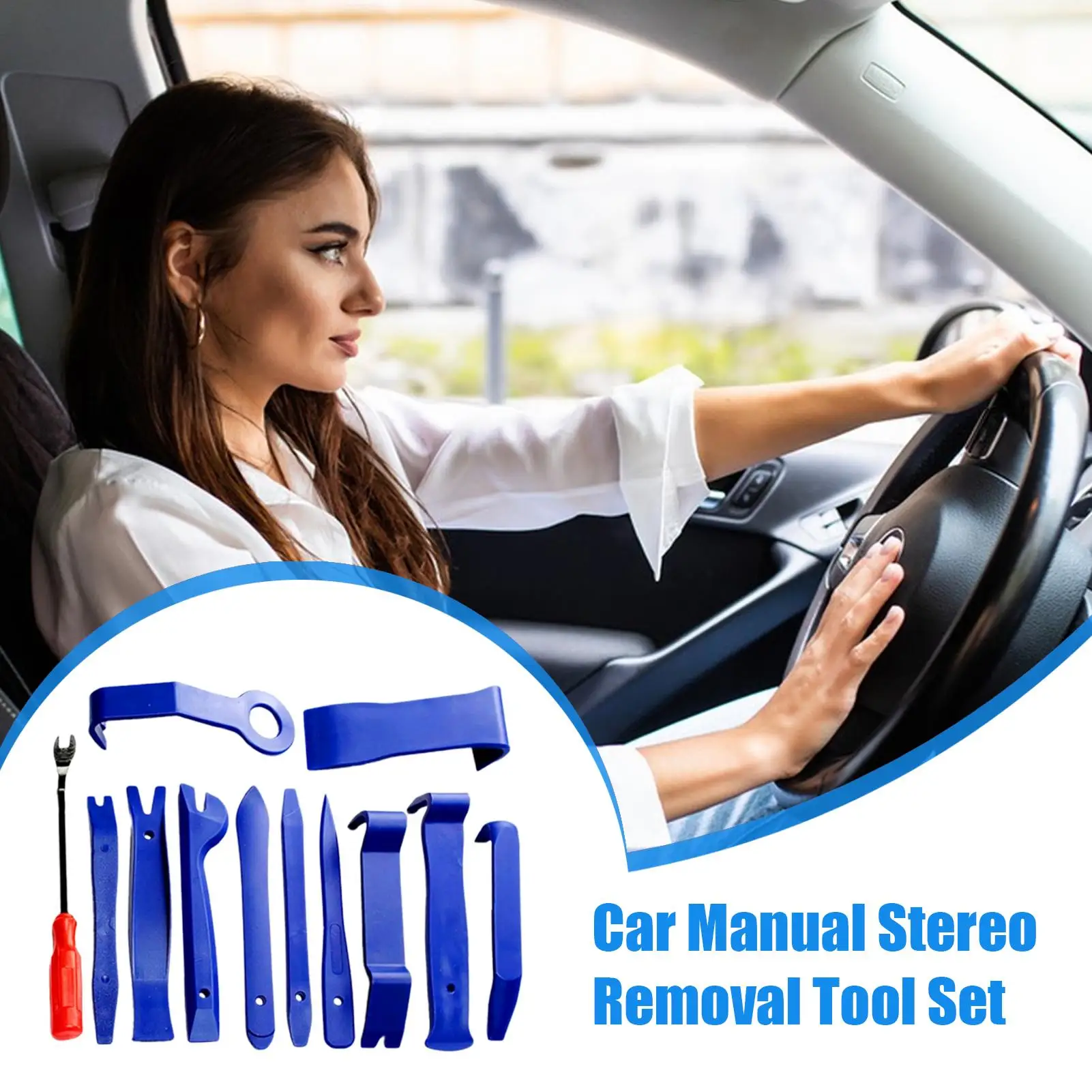 

Trim Removal Tool Kit 12 Pieces Auto Trim Removal Pry Tools Kit Host Key Navigation Fastener Remover Ergonomic Clip Pliers For