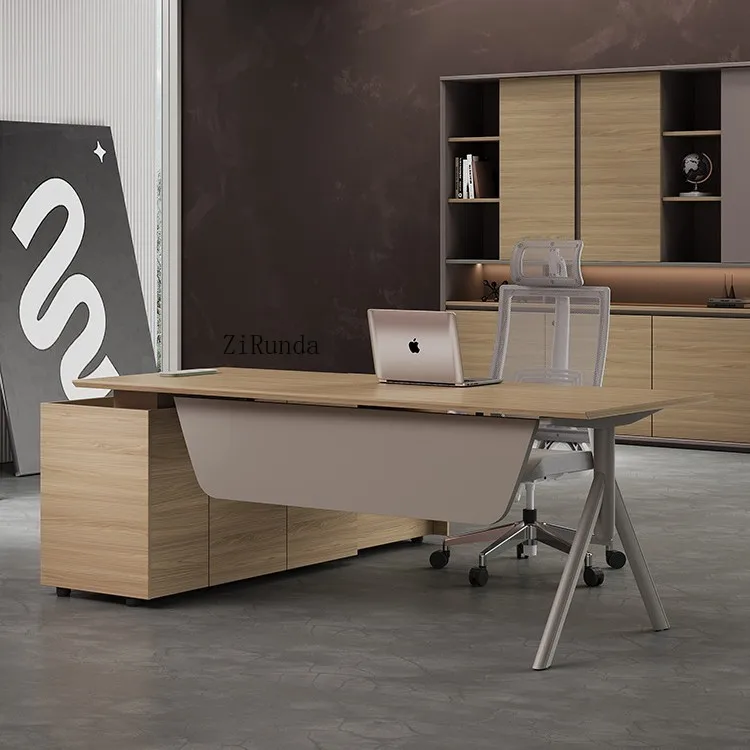 

Офисный компьютерный стол и комбинированный стул, лидерство, большой классный стол, простой современный офисный стол