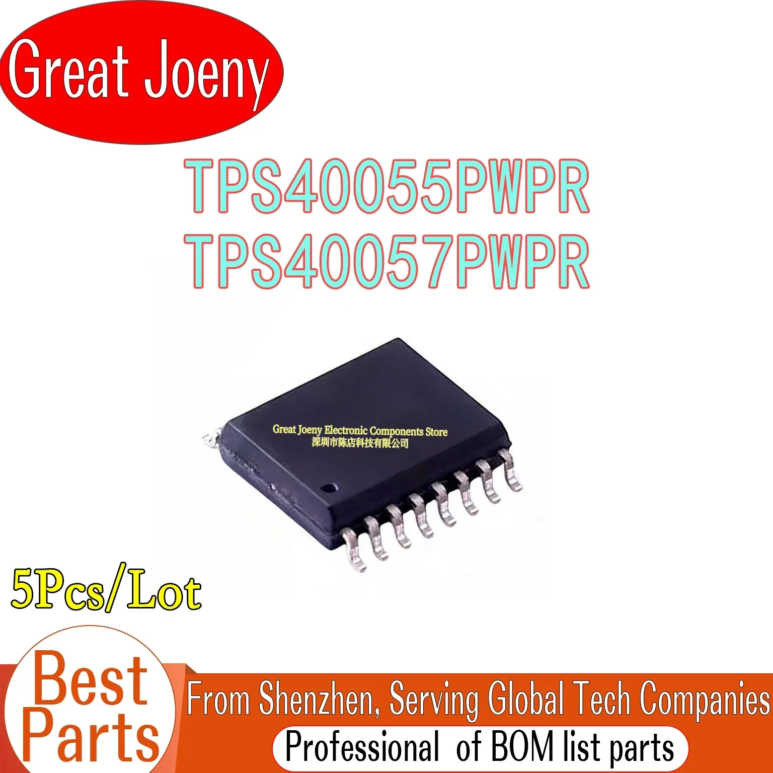 (5piece)100% New TPS40055PWPR TPS40057PWPR TPS40055PWP TPS40057PWP TPS40055 TPS40057 40055 40057 sop-16 Chipset PC shell