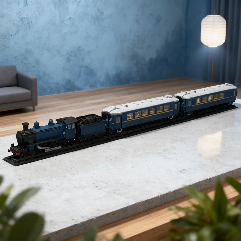 

2625 деталей MOC: Модель поезда «Восточный экспресс» (10-я серия), конструктор, рождественский подарок, игрушка, креативная идея для самостоятельной сборки, кирпичики