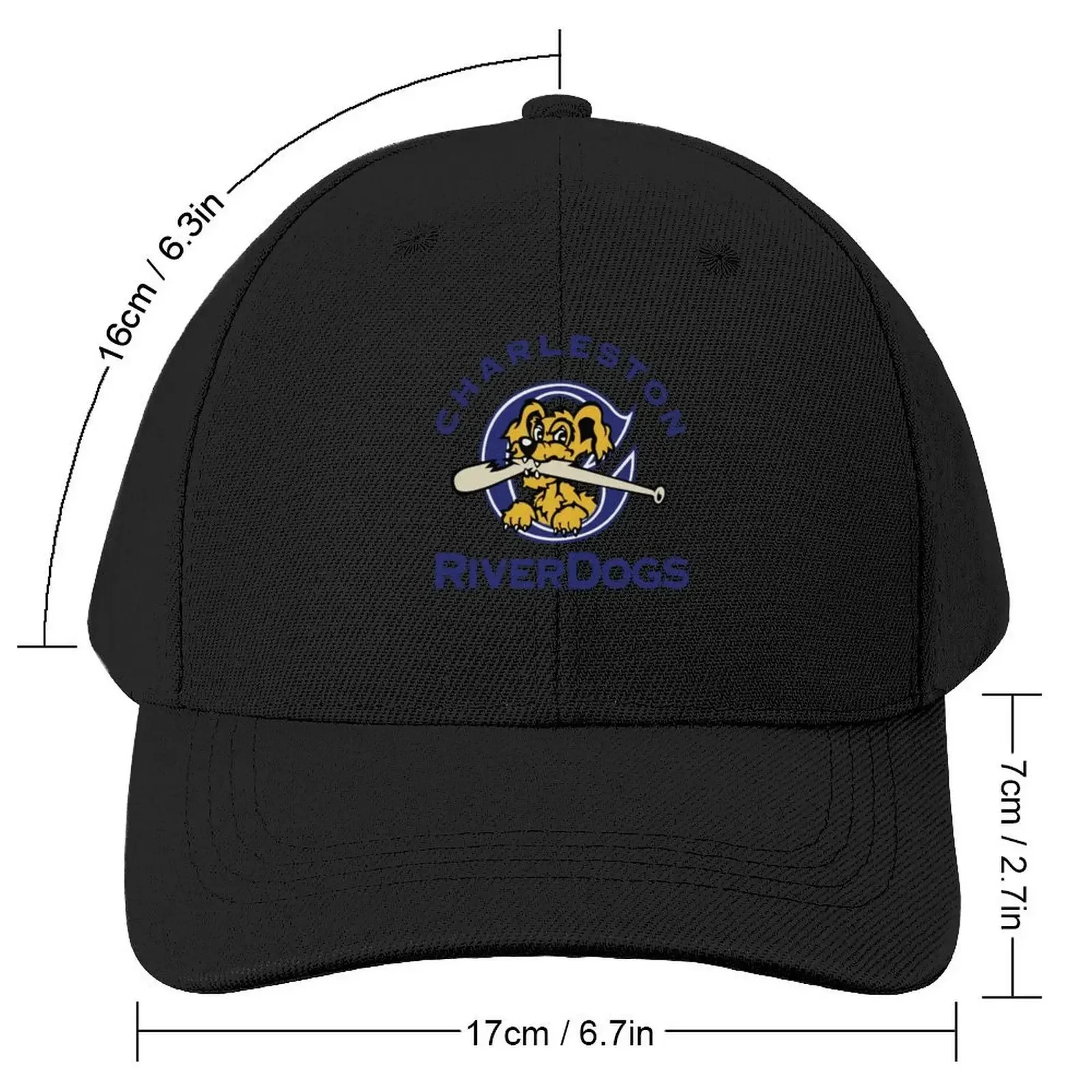 The Charleston-RiverDogs Logo Baseball Cap Trucker Hat sailor cap for men Sun Hats For Women Men's