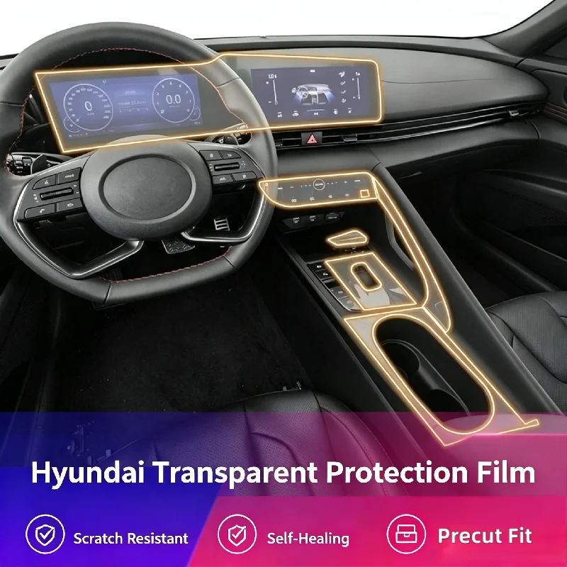 For  21-26 Hyundai Elantra car interior film modification screen accessories transparent anti-scratch protective film