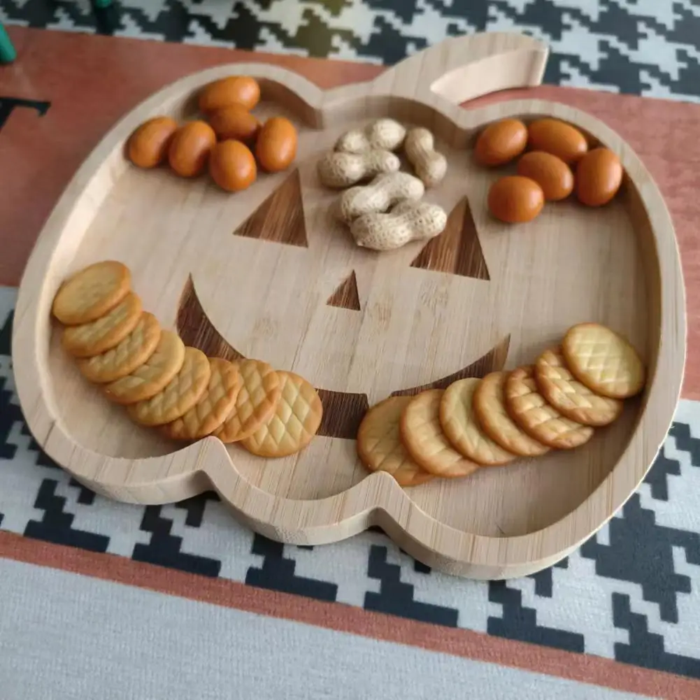 Plato de aperitivos con temática de otoño, bandeja de servicio para fiesta de Halloween, calabaza, fantasma, murciélago, Calavera, caramelo para granja