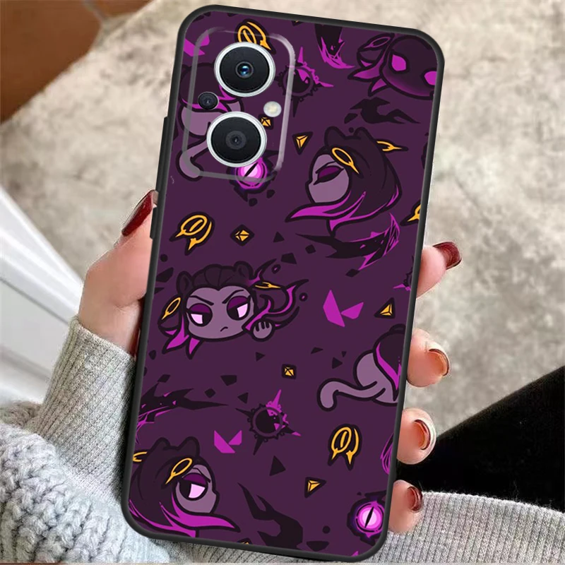 Valorant Game Character Art Phone Case For OPPO Reno 5Z 4Z 2Z 8T Reno 4 5 6 7 8 Lite OPPO Find X6 X5 Pro X2 X3 Neo Lite