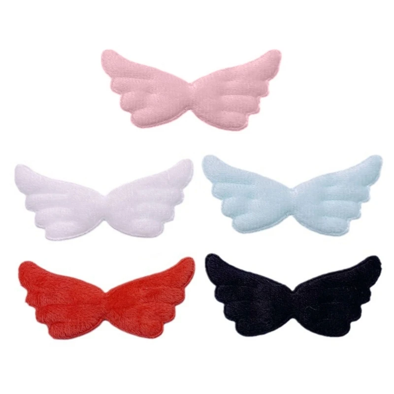 Plush Wing Applique Craft Making Accessories Clothing Garment Hair Clip Ornament Crafting Project Supply