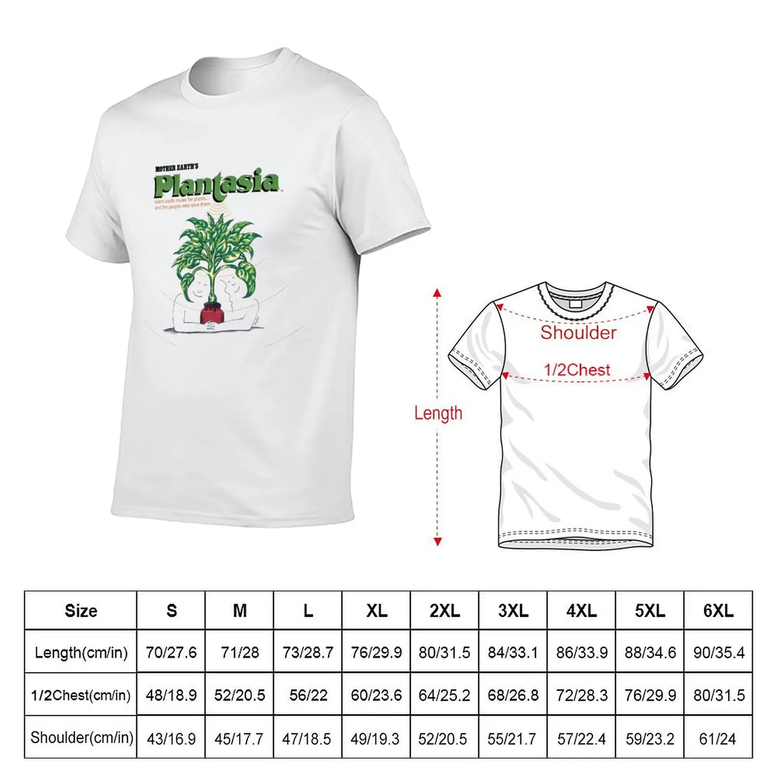 Plantasia T-Shirt t shirts for man pack white anime t shirts oversize cotton tshirt 100% T-Shirt