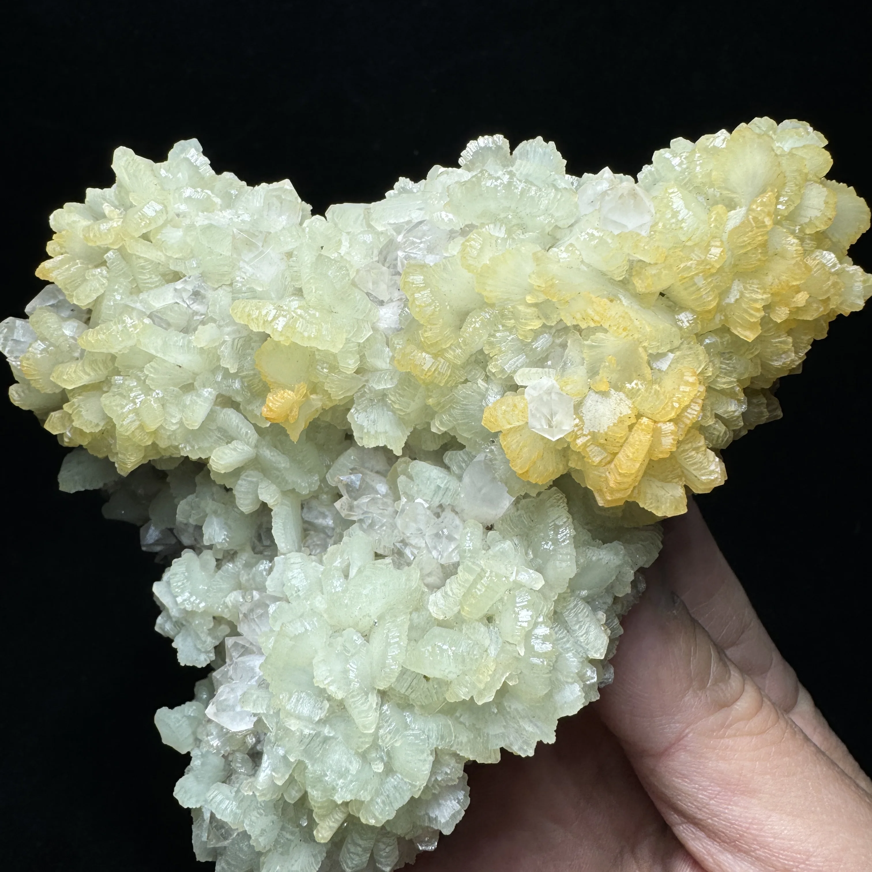 484g Natural Light Green Prehnite Mineral Specimen Grapestone Healing Quartz Crystals Stones Rock Gemstone