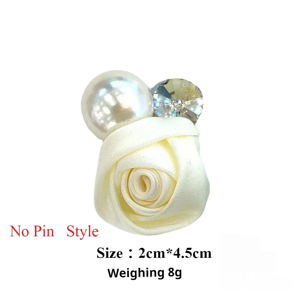 الربيع غزل روز القماش ملصق فتاة حلوة زهرة اللؤلؤ DIY بها بنفسك إكسسوارات الشعر دبوس الشعر مجوهرات الملابس الأحذية والجوارب والاكسسوارات