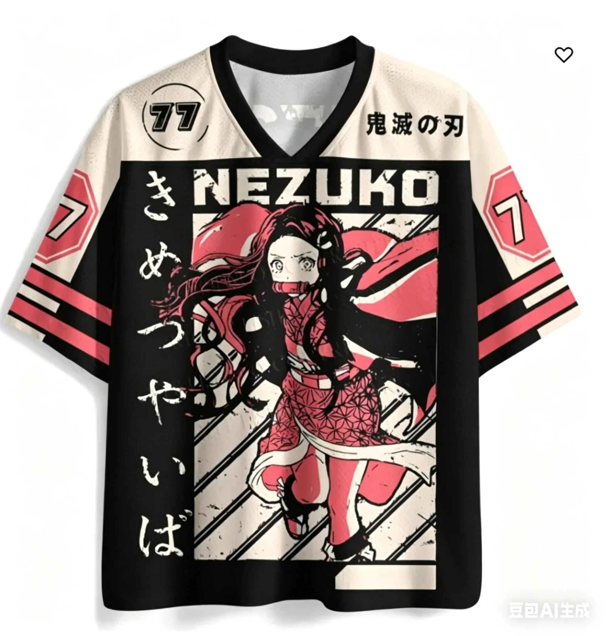 Street-Style Demon Slayer Blade You Bean 3D-gedrucktes Trikot im amerikanischen Sportstil für Erwachsene und Kinder – Detail 5