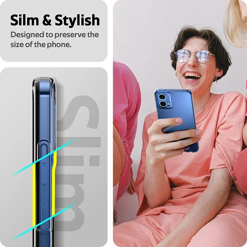 حافظة شفافة ناعمة من السيليكون رفيعة للغاية لهاتف موتورولا إيدج 50 40 30 20 برو لايت G24 G54 G84 G53 G73 G13 G62 G52 G42 غطاء شفاف