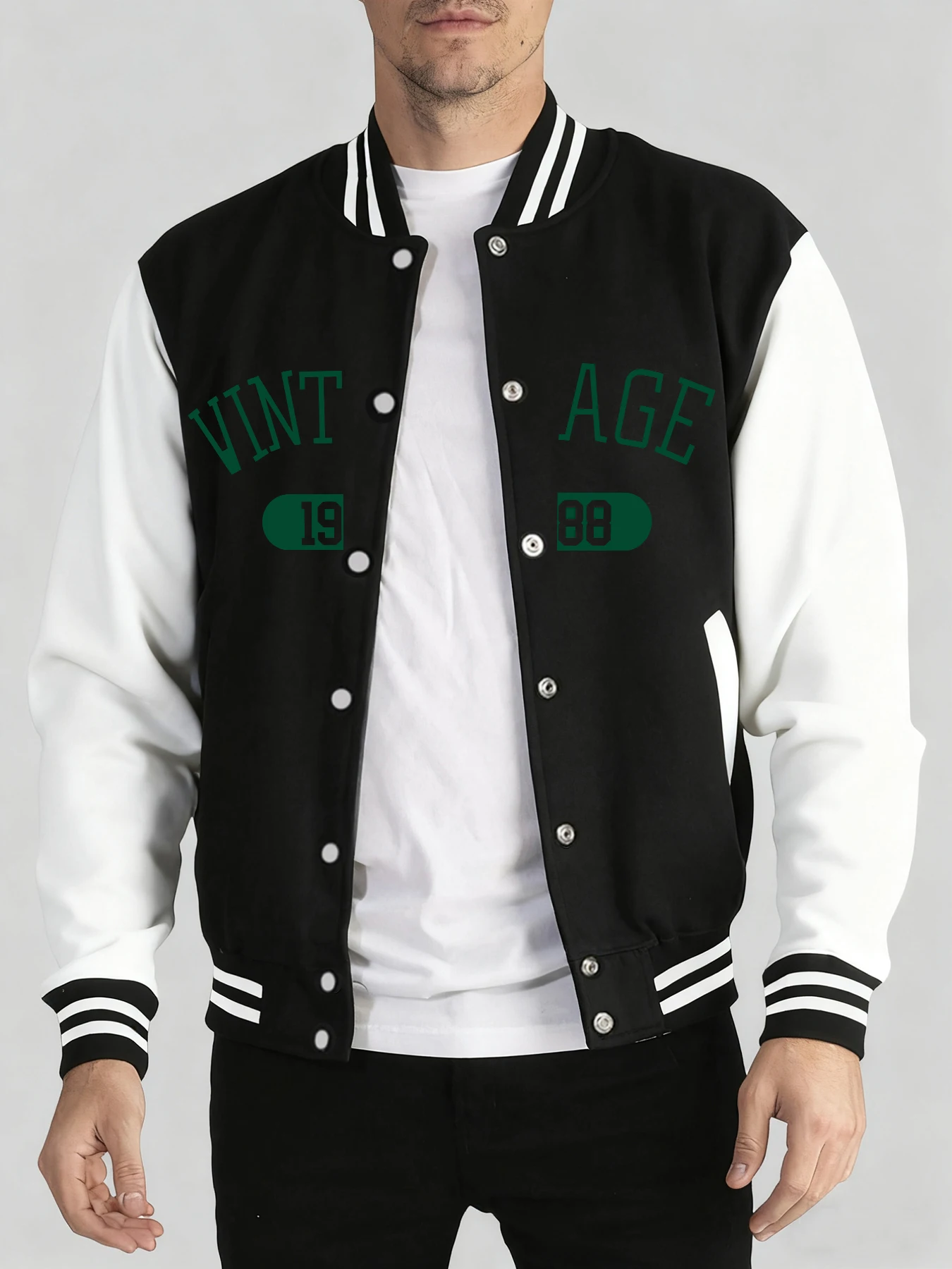 

Мужские куртки New York Freedom с креативным принтом, классическая свободная мужская одежда, модное уличное пальто, удобный бейсбольный трикотаж с карманами