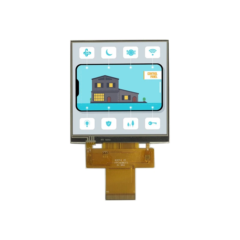 

4.0inch480x480ST7701S RGB interface squareTFThigh brightness wide temperature full viewing angle IPSLCDwith resistive touchpanel