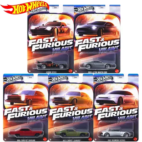 Hot Wheels Bilar Fast & Furious HNR88-E FGHJ TOYOTA SUPRA NISSAN SKYLINE GTR (BNR34) Diecast Fordon Modellbilar Leksaker Pojkar Present 12 best sales Hot Wheels 5-pack - №10