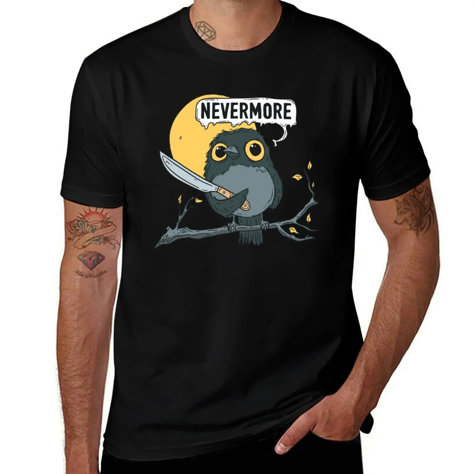 

Nevermore raven T-Shirt t shirt for man anime t shirts for man