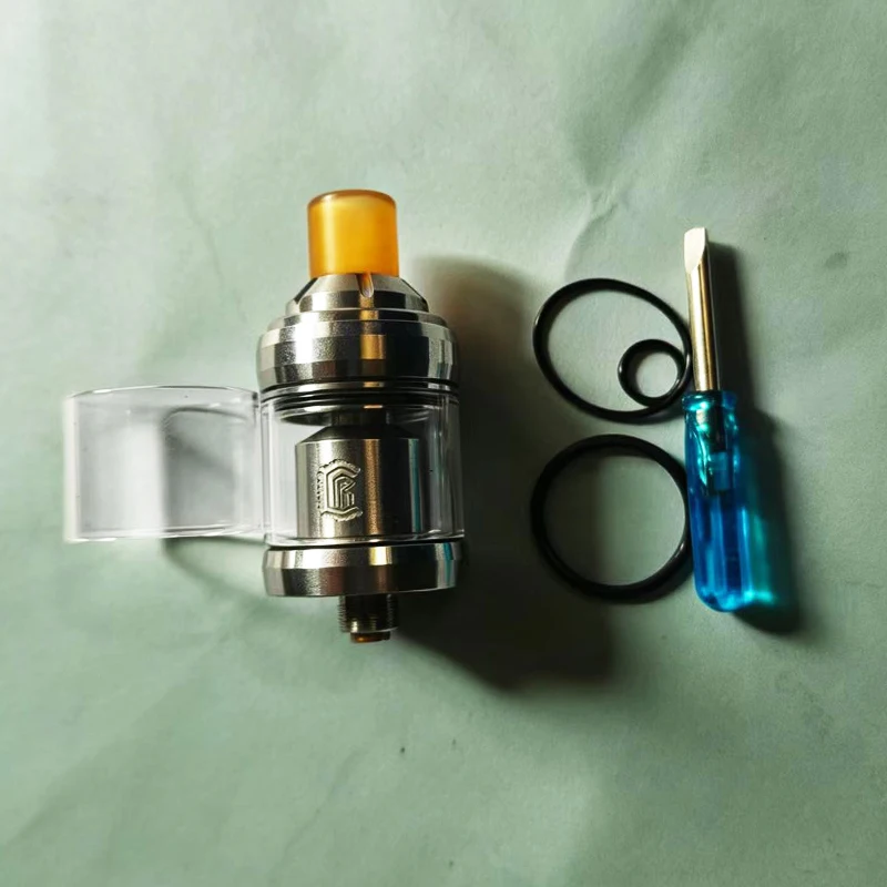 mtl rta 22mm 2ml Kapasiteli 304SS tekli cihazlar 510 Drip Tip ile Yeniden Yükleme Dekoratif aksesuarlar