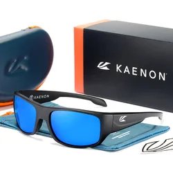KAENON Colorful Outdoor Sports Sunglasses TR90 Material Polarized Mirror Coating Windproof Glasses Come with Original Packaging