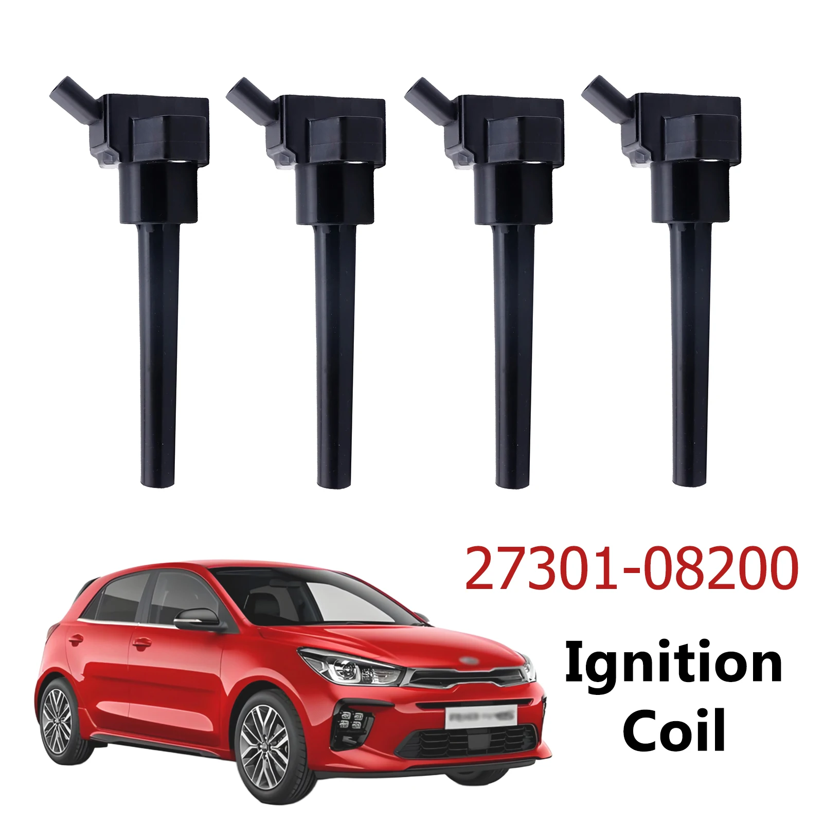1-4 Stück Zündspulen 27301-08200 für KIA RIO 1.0 TGDI 2017-2023 CEED PROCEED STONIC XCEED HYUNDAI I30 I20 BAYON KONA 2730108200