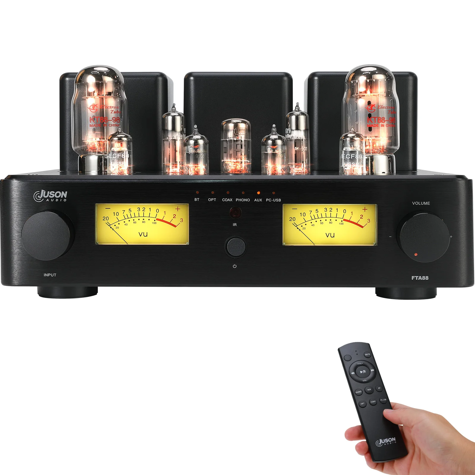 

Juson Audio FTA88-N Power Amplifier KT88 Class A Vacuum Tube Integrated Amplifier with Mosfet Single Ended Dual Mode Remote