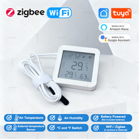 Tuya Smart WiFi/ZigBee Temperature Humidity Sensor External Temperature Probe APP Monitoring Works With Alexa Google Assistant