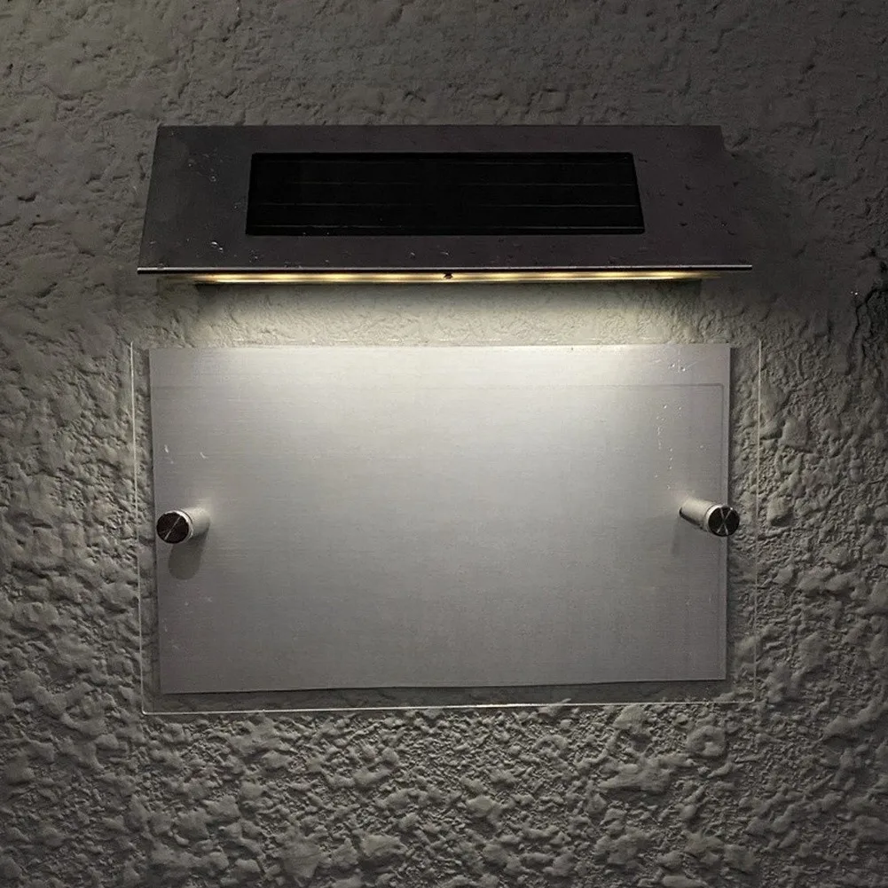 Sun Driven for Address Light with Dusk Dawn Photocell Technology and Modular Number Letter Placement Flexibility