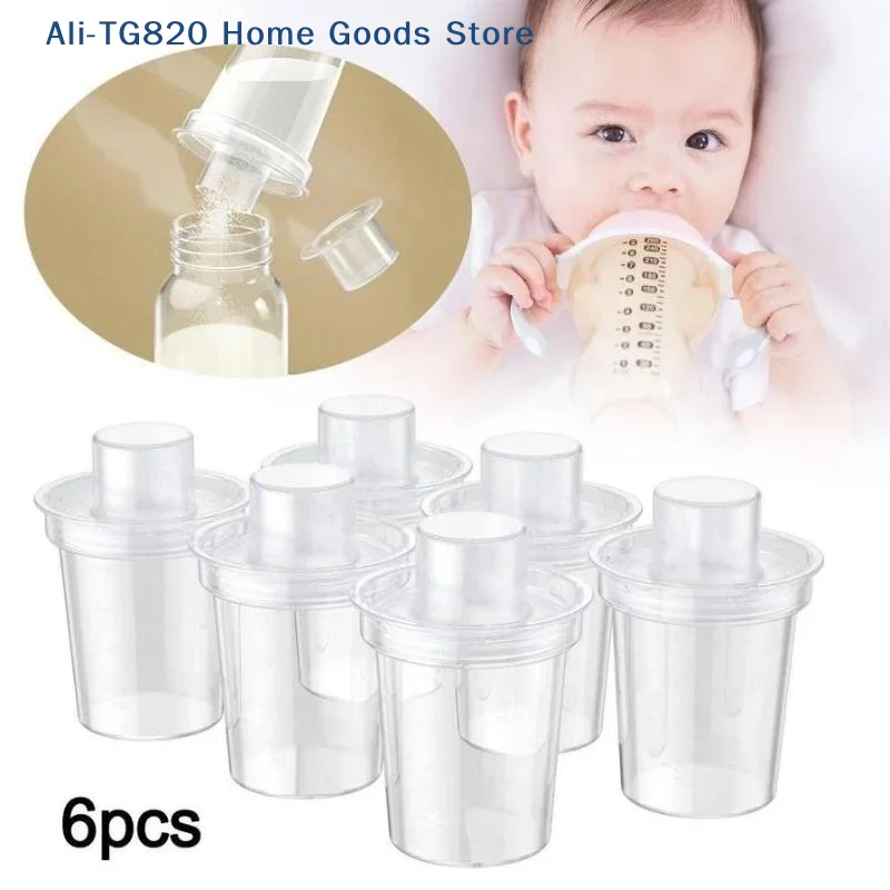 6PPC 80ML Baby Milk Powder Dispenser Portable Baby Food Storage Box Baby Formula Dispenser Pre-Measured Formula Powder Box
