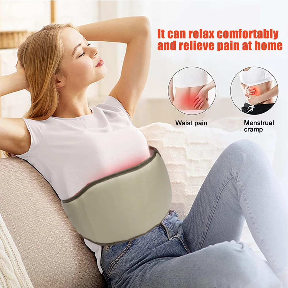 PEMF Infrared Jade Massage Heating Belt Photons Tourmaline Gemstones Ultra-long Natural Crystal Cakra Wave Pad For Pain Relief