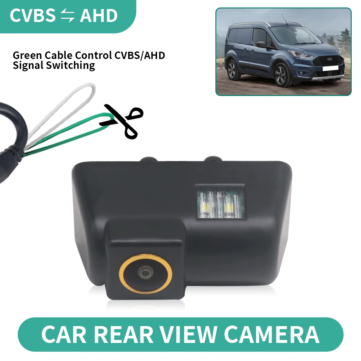AHD 170 °   Fahrzeug Rückansicht Reverse Kamera Für Ford Transit Connect Auto Nachtsicht Wasserdichte Backup Parkplatz Kamera