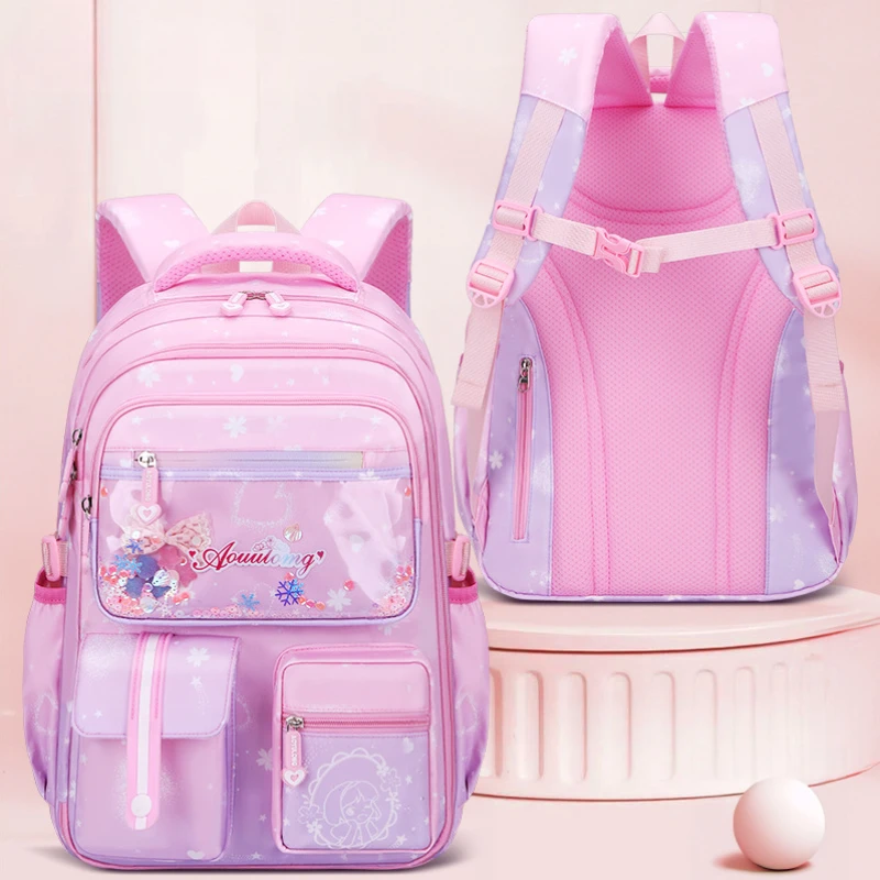 Elementary School School Bags Fantasy Color Refrigerator Door Schoolbag High Capacity Waterproof Girls Backpack Kids Backpack