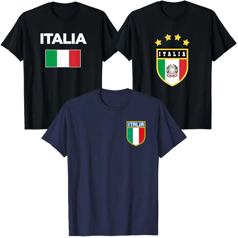 

Italia Coat of Arms Tee Flag Souvenir Gift Pride Proud Italian T-Shirt Italy National Pride | Forza Azzurri Tee Symbol Arms Tops