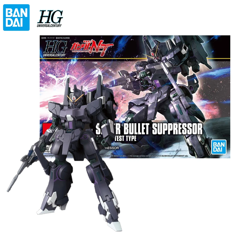 

Bandai Gundam HGUC ARX-014S Silver Bullet Suppressor 1/144 Assemble Mobile Anime Action Model Collection Figure Toys Gifts