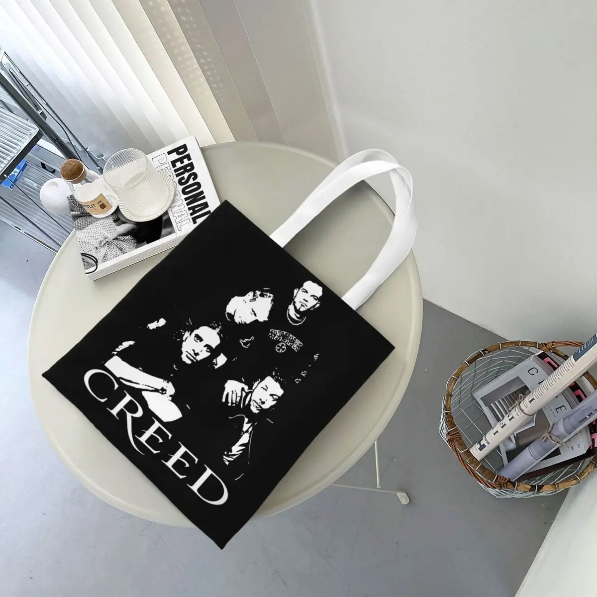 Creed Band Canvas Tote Handtasche 90er Jahre Rock Shoulder Taschen Shopper Taschen für Unisex