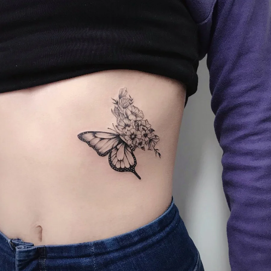 

1 Sheet Butterfly Tattoo Sticker Waterproof Lasting Temporary Tattoo