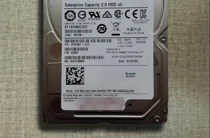 

For ST1000NX0333 1T 2.5-inch 7.2K 12GB SAS server hard drive