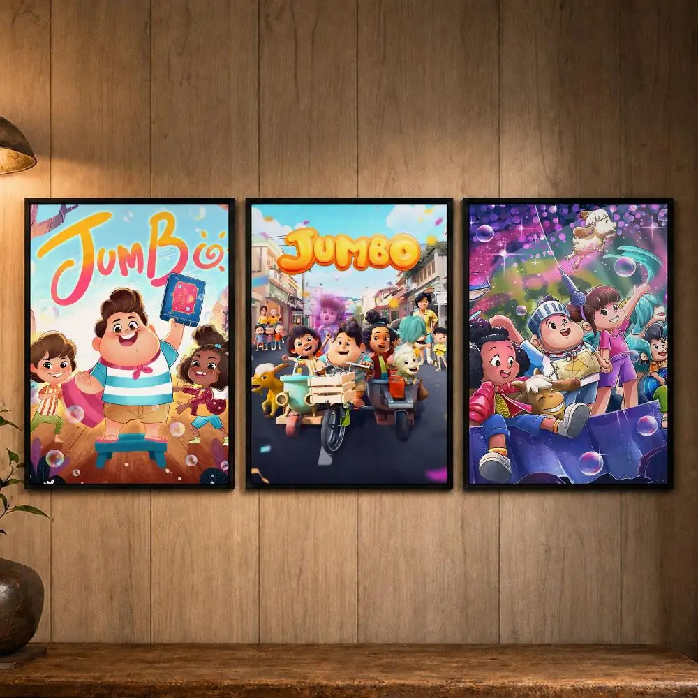 International Movie J-JumboS Poster Self-adhesive Art Poster Decoracion Painting Wall Art White Kraft Paper Home Decor