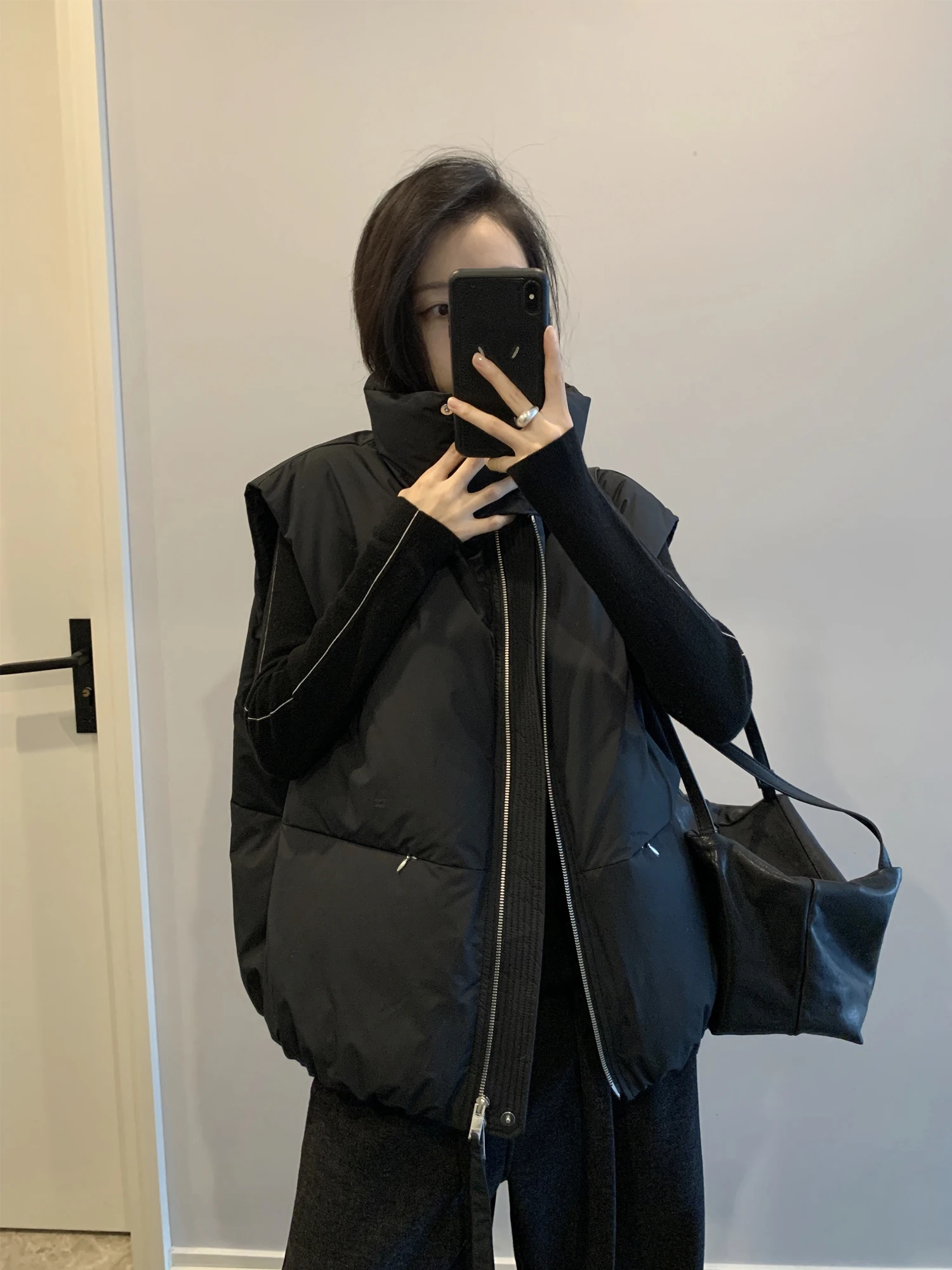 

Женский утепленный пуховый жилет Awencoat: новая зимняя модель для активного отдыха, повседневной носки, с высоким воротником и молнией