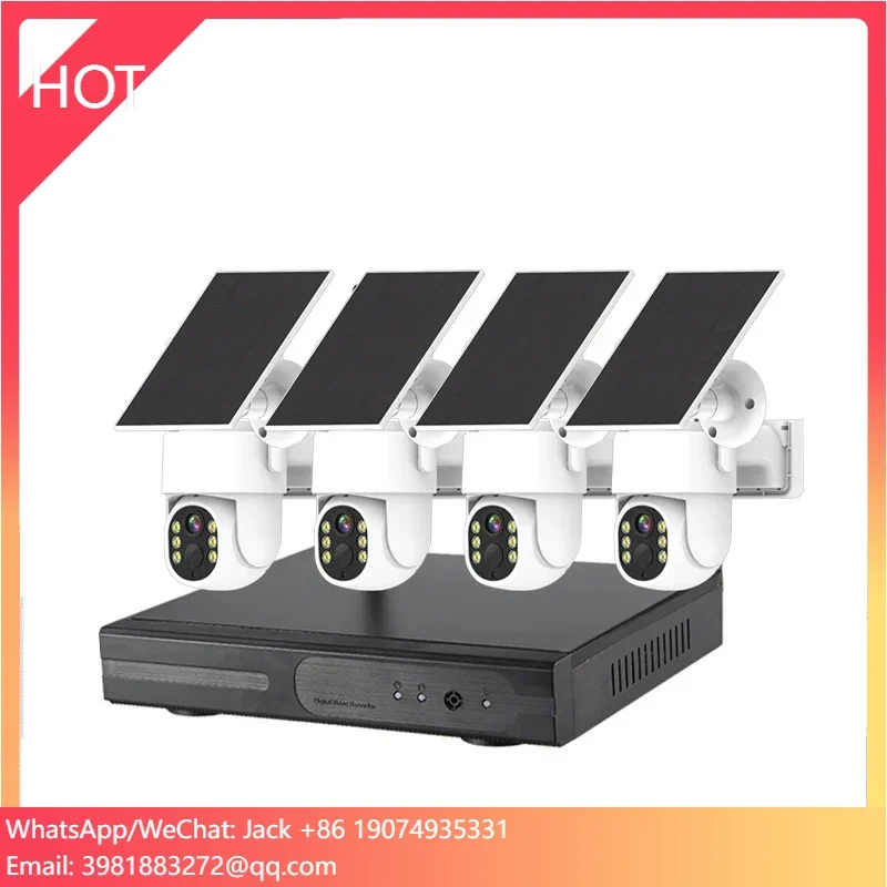 

Rscamtom 4MP Audio Auto Tracking CCTV Camera Waterproof Security Night Vision Camera 8ch PTZ Wifi Cctv Surveillance System