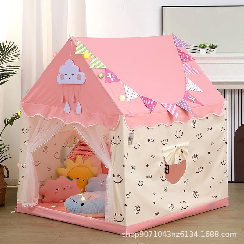 Tent indoor children's playhouse sleeping split bed small house boy girl baby game castle secret base