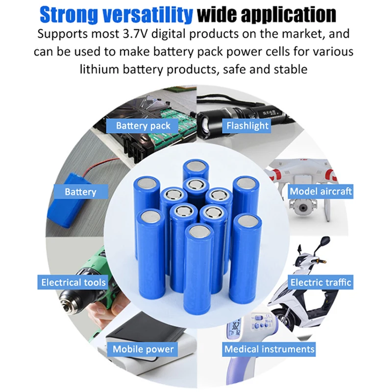 18650 Lithium Battery 3.7V 2200mAh 20A Li-ion Rechargeable Batteries 100% New Electrical Charging Battery For Flashlight