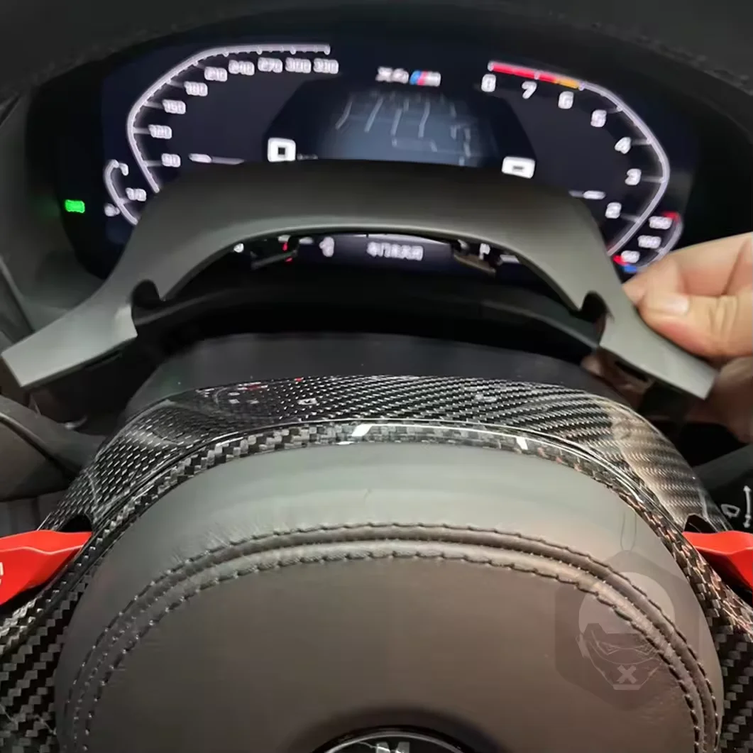 Carbon Fiber Car Speedometer Steering Wheel Panel Decoration Cover Trim Frame For BMW 12345678 Series Z4 M3M4 X3456M