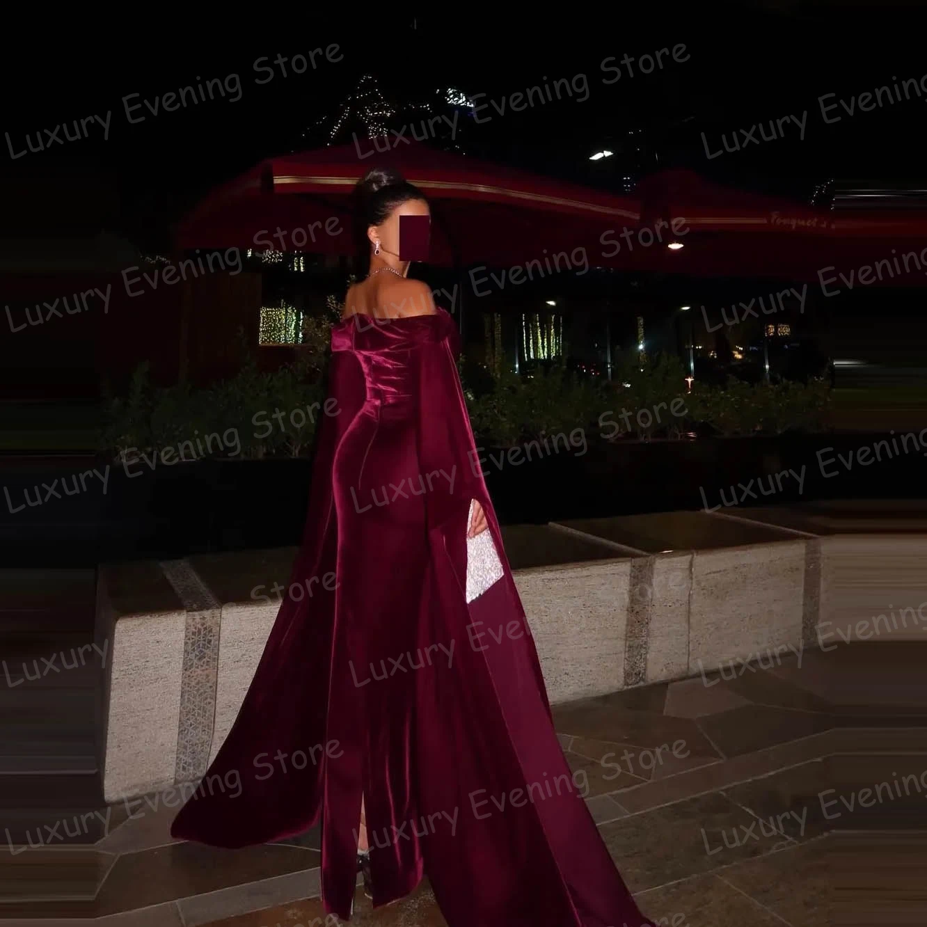 

Luxury 2025 Mermaid Evening Dresses Sexy Off Shoulder Shawl Prom Gowns Long Sleeve Satin Customized Vestido De Noche فساتين سهرة