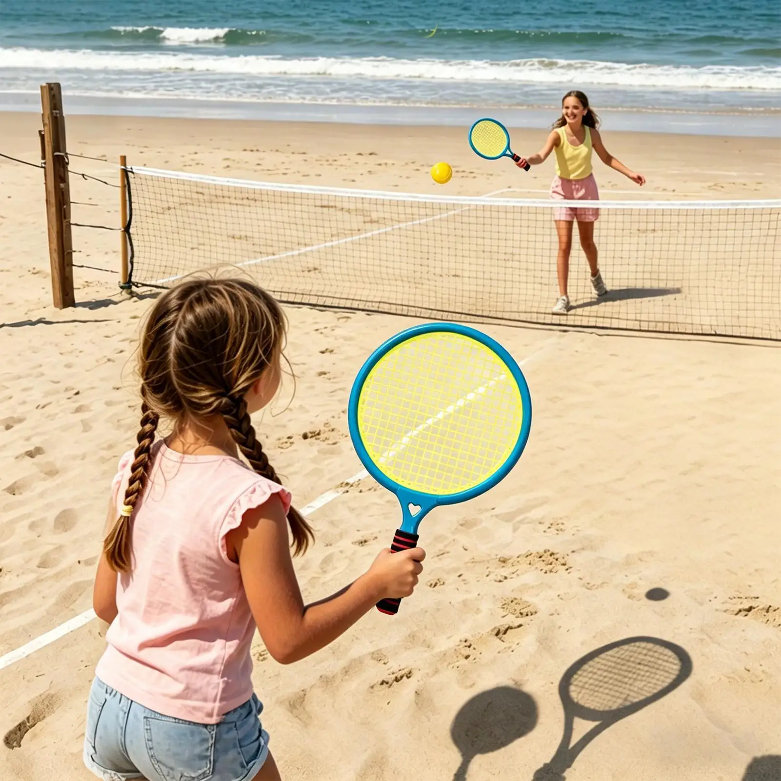 Kids Badminton Set Outdoor Sports Game Indoor Badminton Set For Backyard Beach Garden Park School Camping Patio Playground