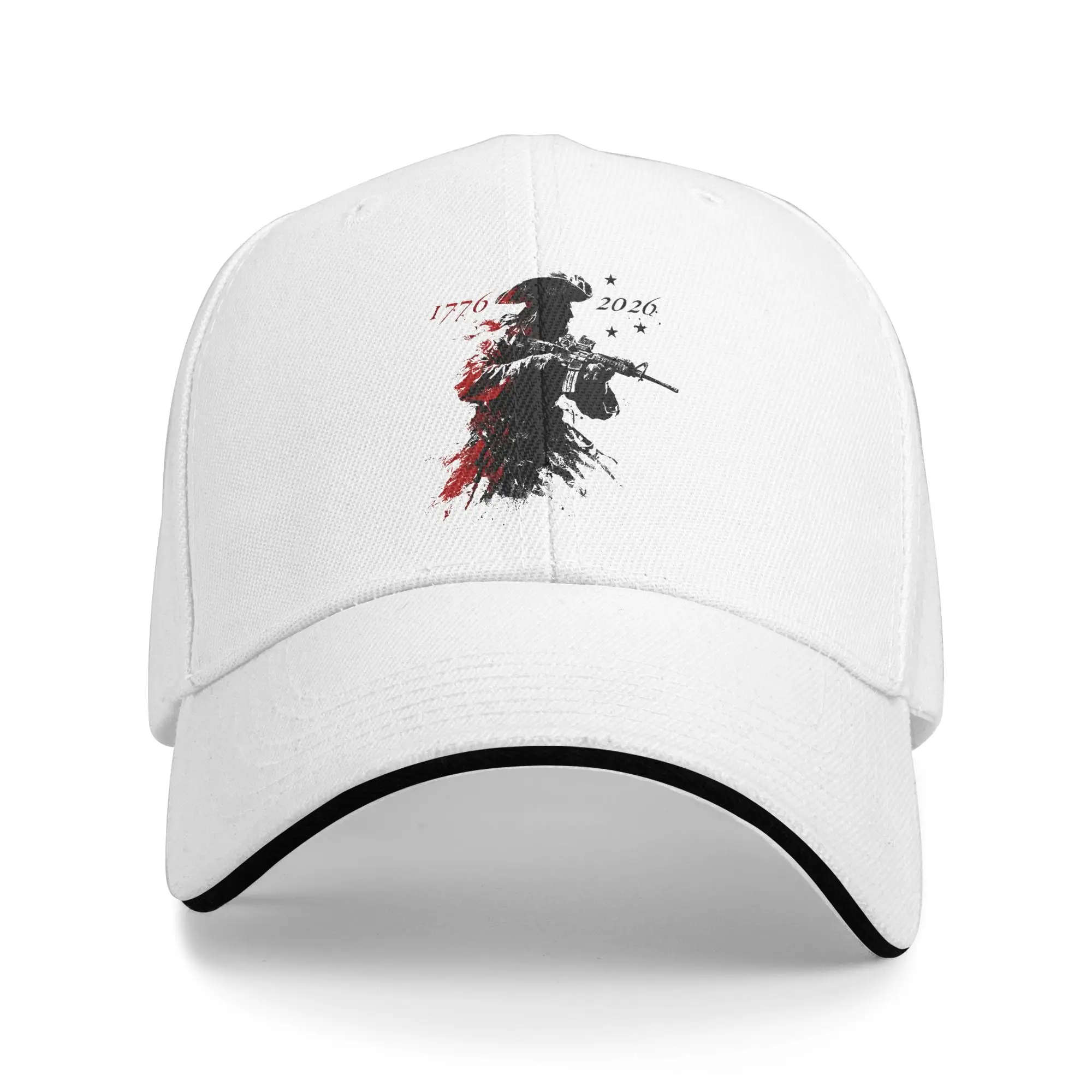 Revolutionary Soldier US Flag USA 250th Anniversary Baseball Cap Unisex Trucker Hat High Quality Hunting Snapback Cap Gift