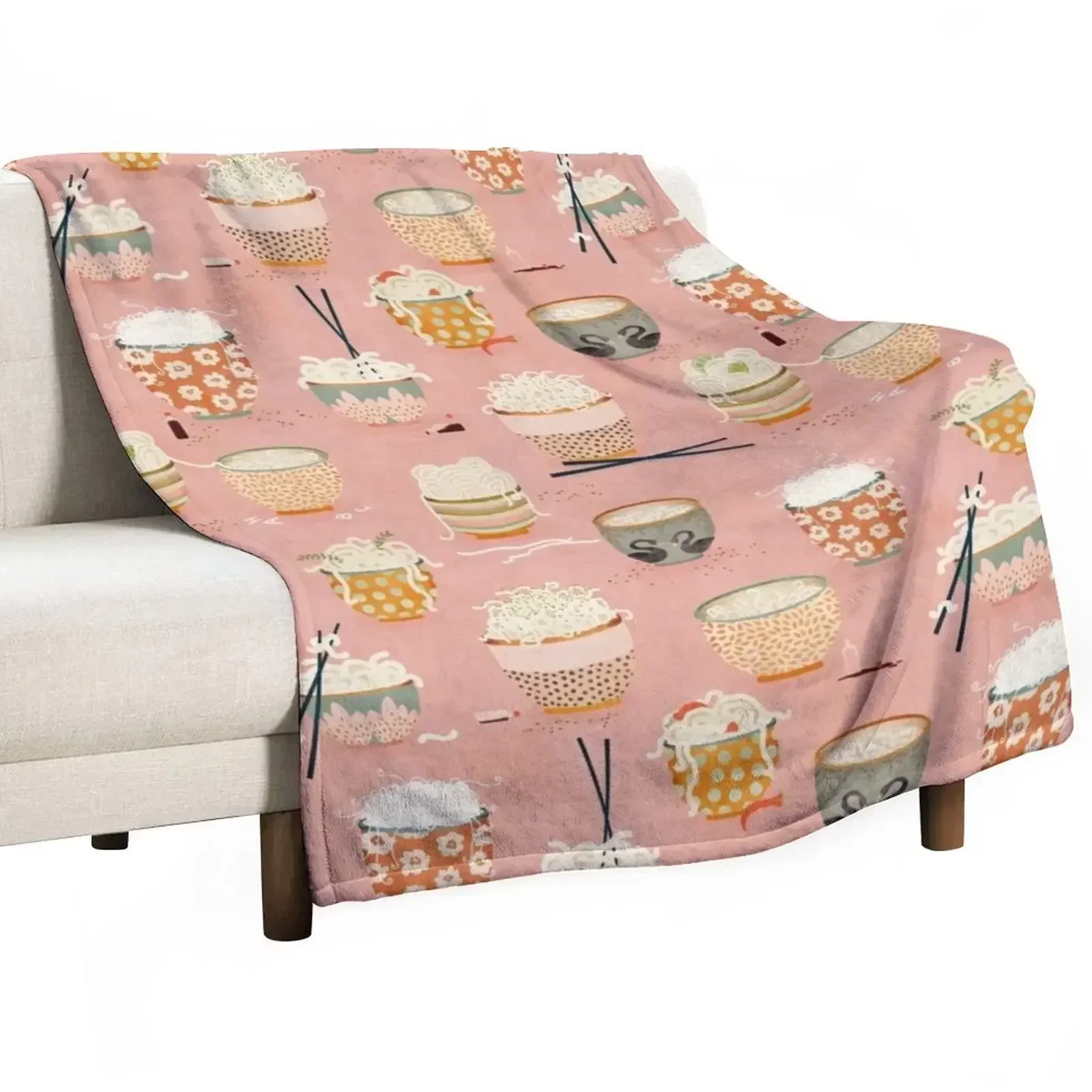 

oodles of noodles Throw Blanket Cute Plaid Beautifuls blankets ands Blankets