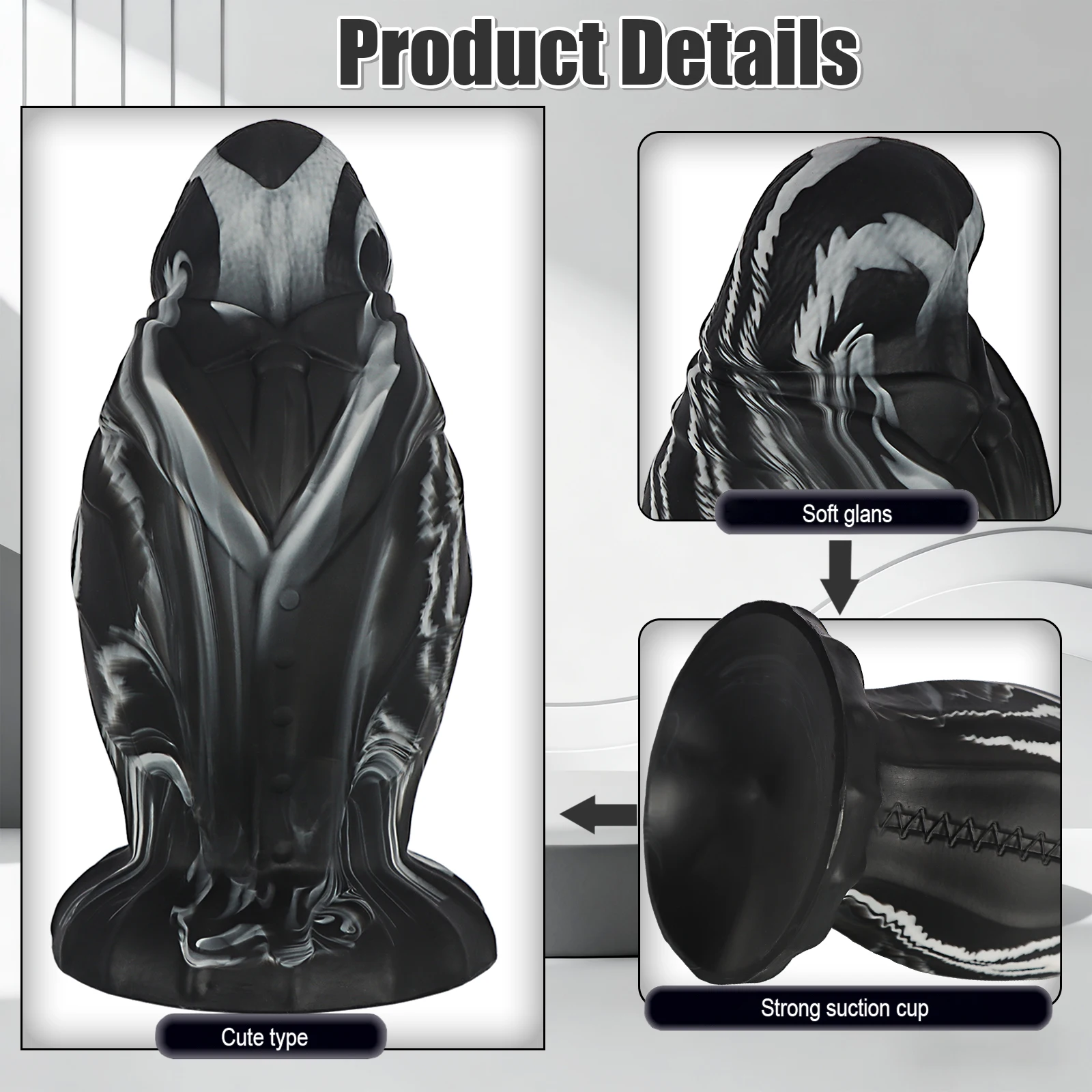 ضخمة سميكة شرجي التوصيل كبير شفط كأس بعقب المكونات سيليكون الخيال الشرج تمتد موسع المتوسع الجنس لعب الكبار للنساء الرجال #2